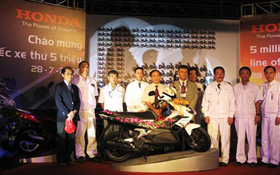 Honda Vietnam achieves 5 million units