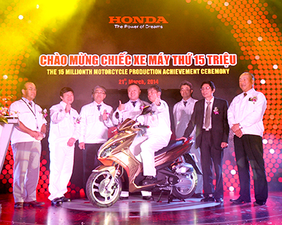 Cumulative motorcycle production in Vietnam